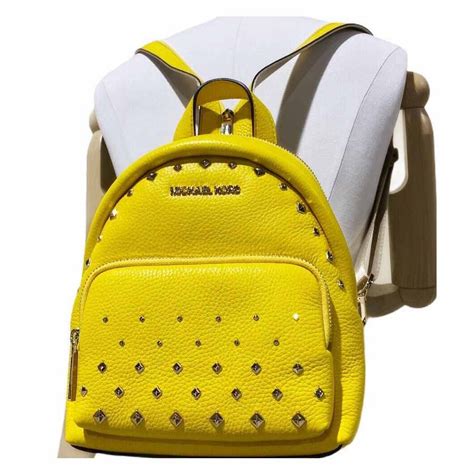 Michael Kors Erin SMALL Convertible Backpack Citrus Studded 